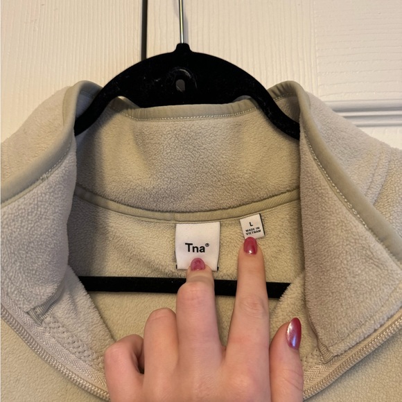 TNA Cream Zip-Up Sweater - Picture 4 of 4